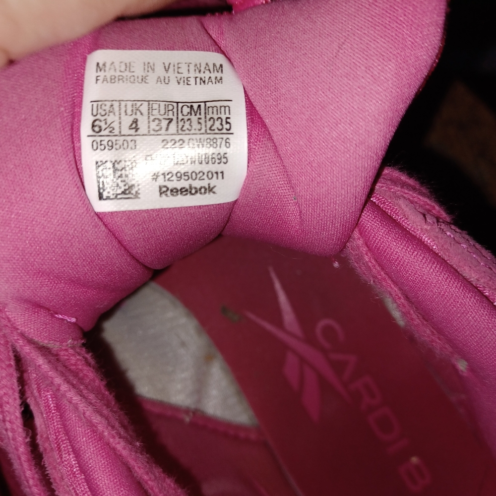 Pink Sneakers Reebok 6.5 - Picture 3 of 6